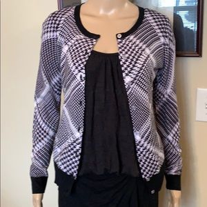 Rare herringbone plaid sweater.